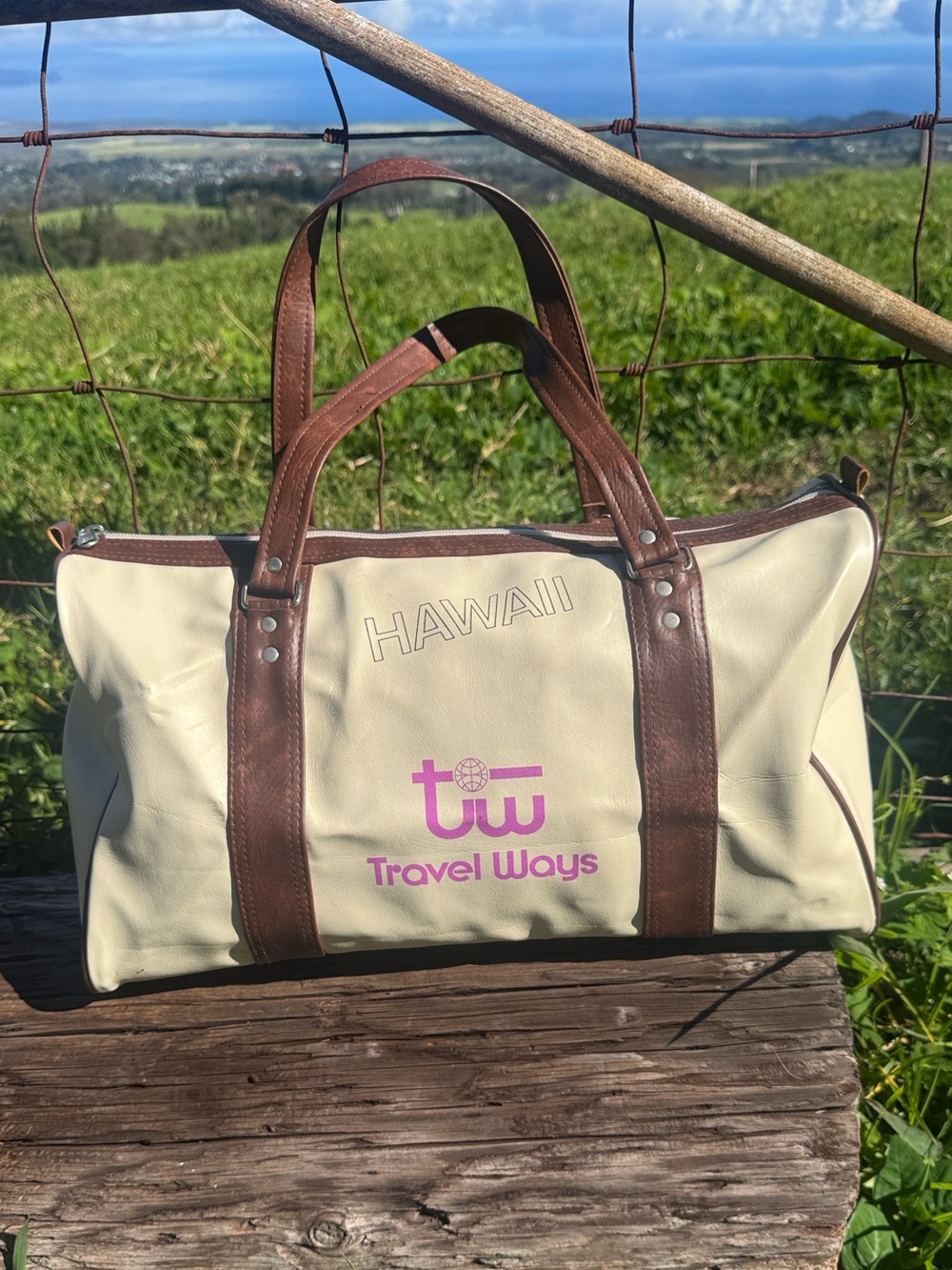 Vintage Hawaii TW Travel Ways Duffle Bag - Picture 3 of 6